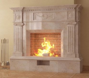 Камины из мрамора
