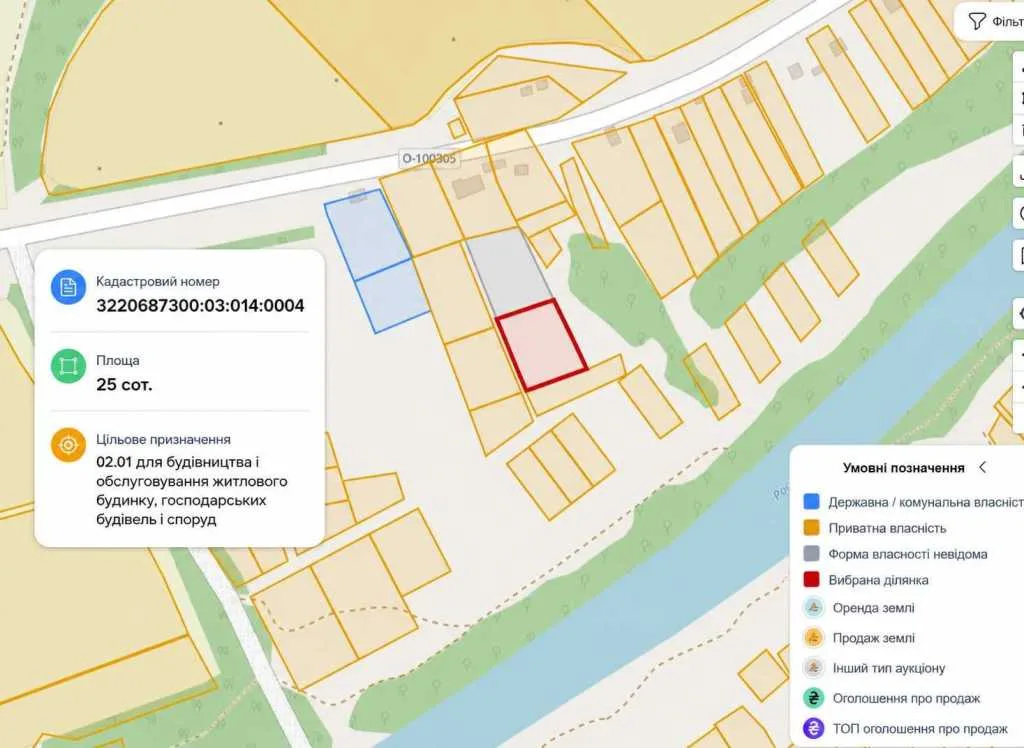 продаж ділянка під житлову забудову Богуславський, Богуслав, 9900 $