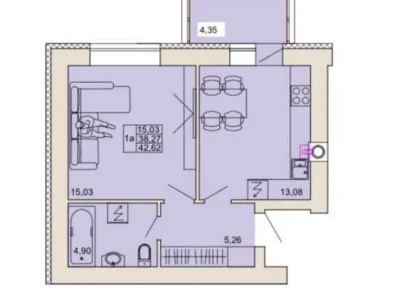 продаж 1-к квартира Полтава, Шевченківський, 1517000 грн.
