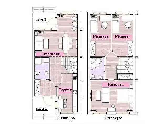 продаж 4-к таунхаус Бориспільський, Щасливе, 62000 $