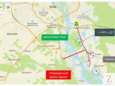 продаж ділянка під житлову забудову Бориспільський, Гнідин, 2230000 $