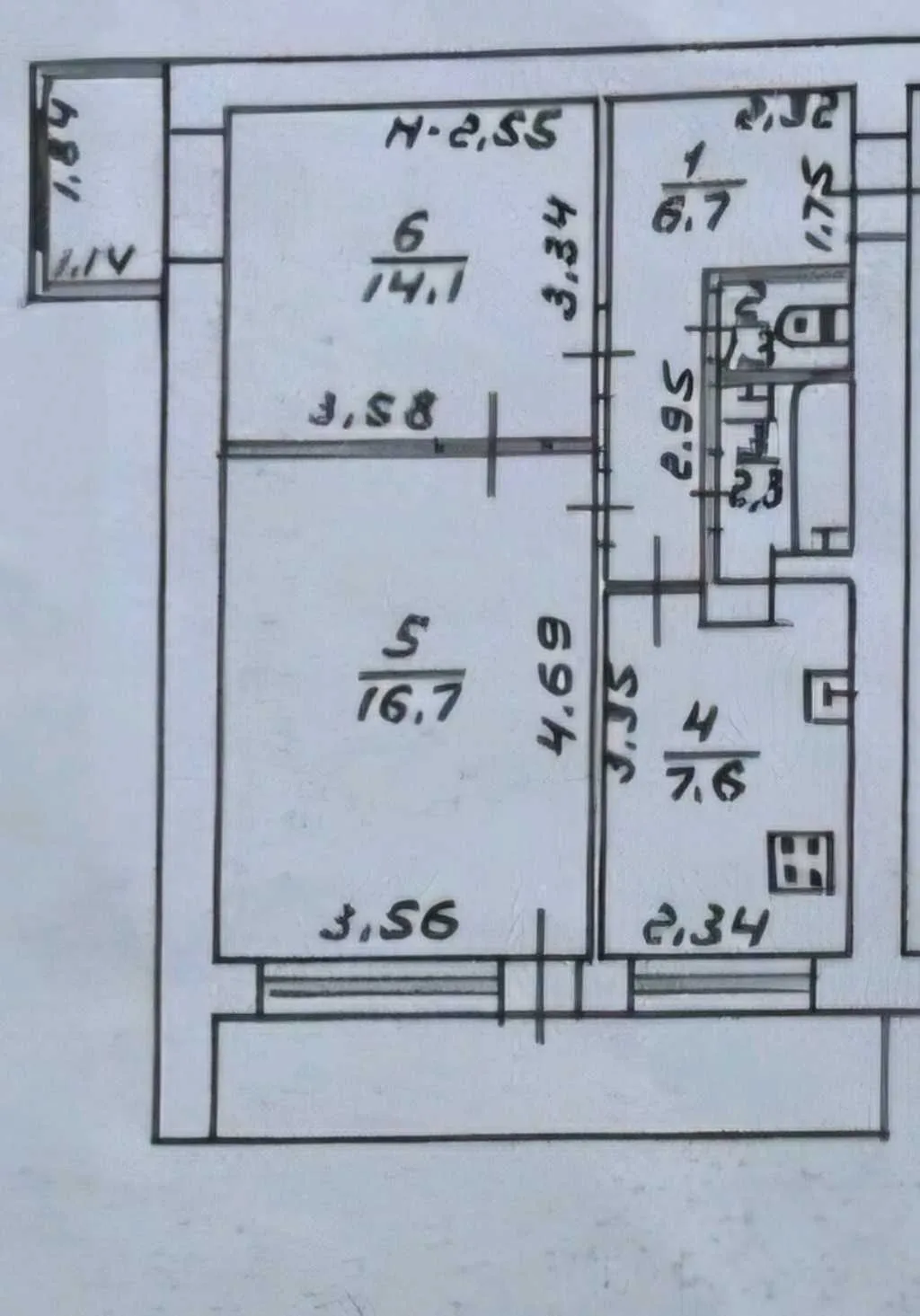 продаж 2-к квартира Одеса, Приморський, 45000 $