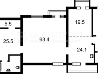продаж 4-к квартира Київ, Печерський, 315000 $