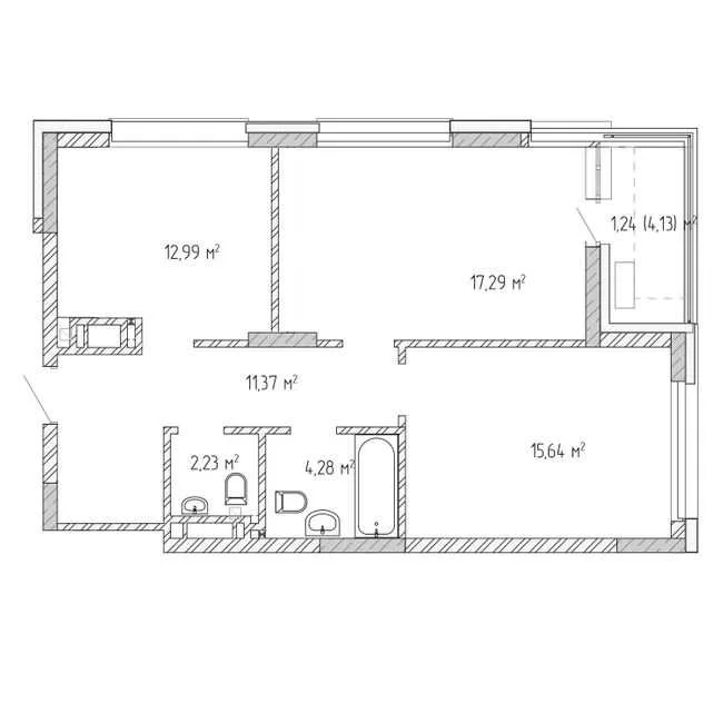 продаж 2-к квартира Броварський, Бровари, 85000 $