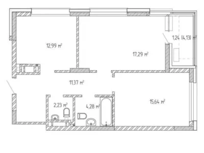 продаж 2-к квартира Броварський, Бровари, 85000 $