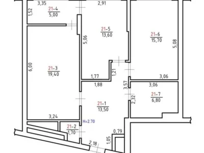 продаж 2-к квартира Київ, Дарницький, 107000 $