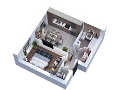 продаж 1-к квартира Києво-Святошинський, Гатне, 45500 $