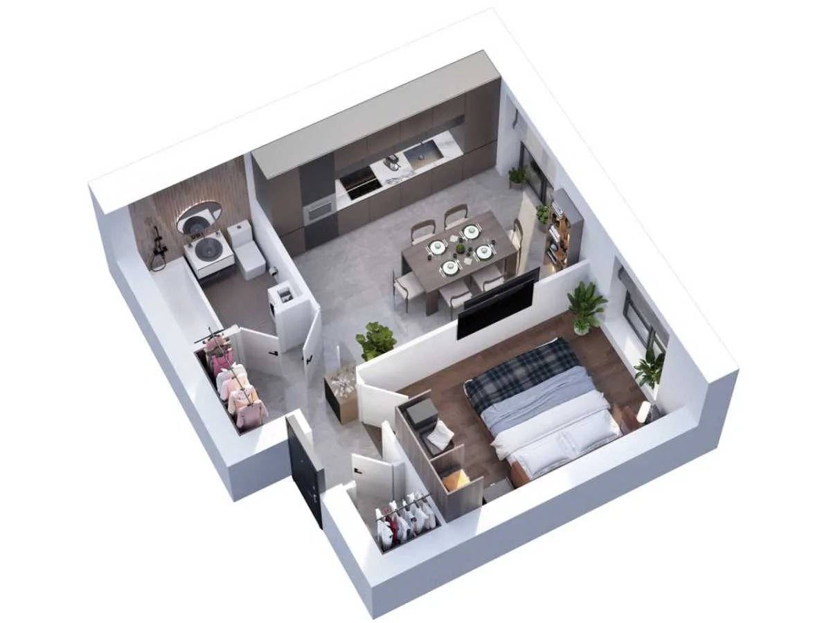 продаж 1-к квартира Києво-Святошинський, Гатне, 45500 $