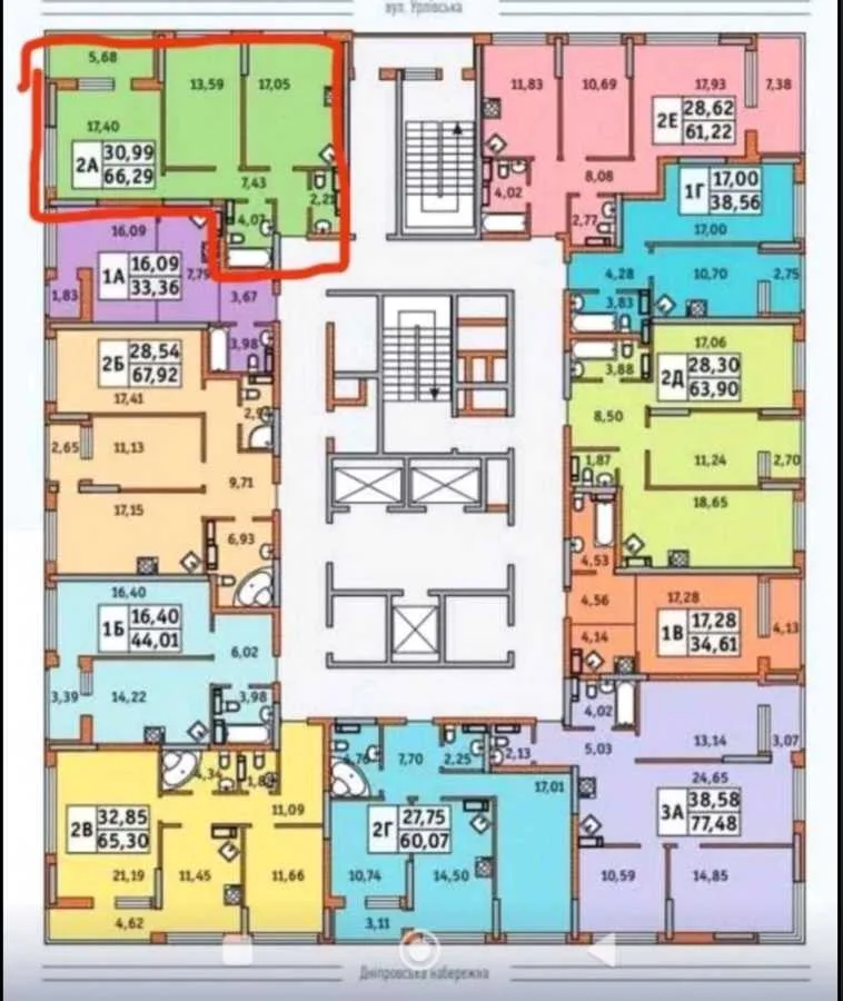 продаж 2-к квартира Київ, Дарницький, 60000 $