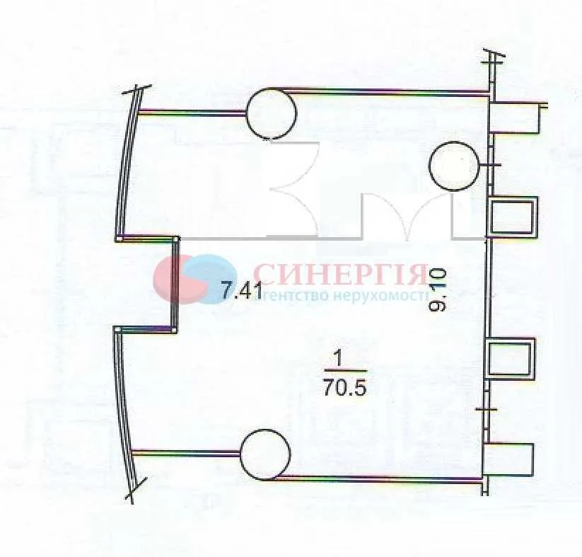 довгострокова оренда офісне приміщення Київ, Печерський, 2000 $/міс.