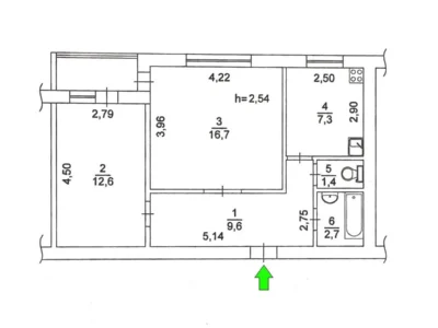 продаж 2-к квартира Київ, Дарницький, 60000 $