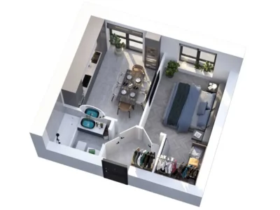 продаж 1-к квартира Києво-Святошинський, Гатне, 39300 $