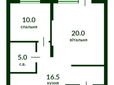 продаж 1-к квартира Київ, Голосіївський, 120000 $