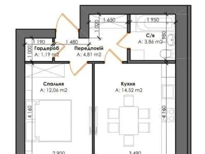 продаж 1-к квартира Києво-Святошинський, Гатне, 45500 $