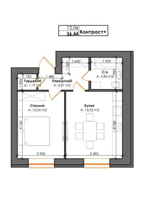 продаж 1-к квартира Києво-Святошинський, Гатне, 45500 $