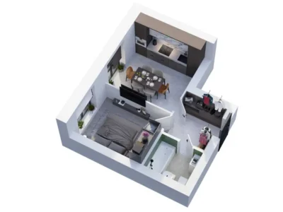 продаж 1-к квартира Києво-Святошинський, Гатне, 40300 $