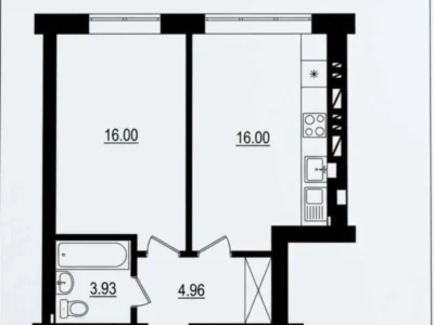 продаж 1-к квартира Києво-Святошинський, Ірпінь, 49900 $
