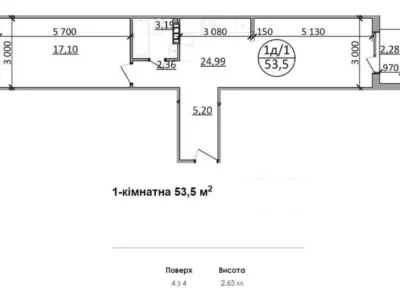 продаж 2-к квартира Львів, Залізничний, 55999 $