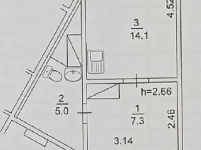 продаж 1-к квартира Київ, Дарницький, 46000 $