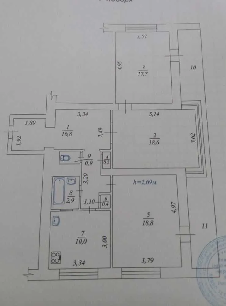 продаж 3-к квартира Київ, Печерський, 137000 $