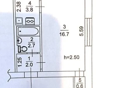 продаж 1-к квартира Київ, Деснянський, 27000 $