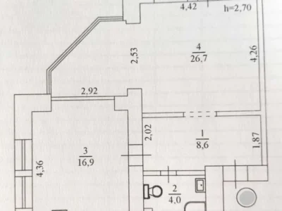продаж 1-к квартира Київ, Голосіївський, 99000 $