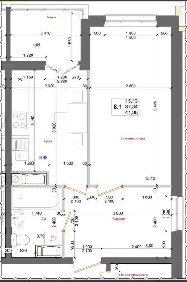 продаж 1-к квартира Києво-Святошинський, Коцюбинське, 39900 $