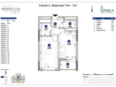 продаж 1-к квартира Київ, Печерський, 103500 $
