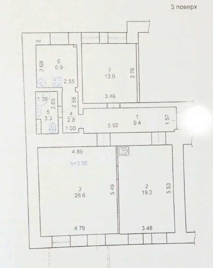 продаж 3-к квартира Київ, Печерський, 149000 $
