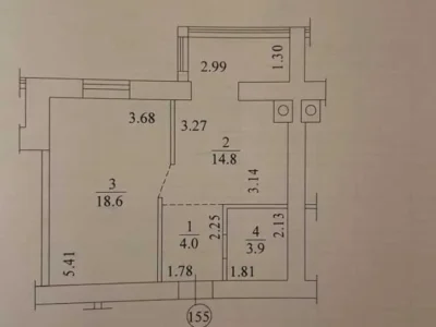 продаж 1-к квартира Києво-Святошинський, Гостомель, 41000 $