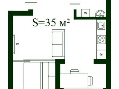 продаж 1-к квартира Києво-Святошинський, Новосілки, 73000 $