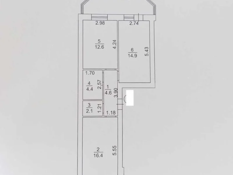 продаж 2-к квартира Києво-Святошинський, Софіївська Борщагівка, 65000 $